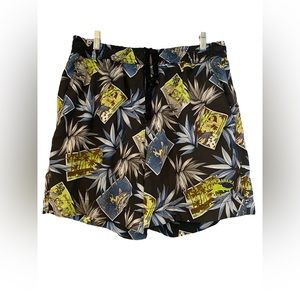 TOMMY BAHAMA Mens Floral Tropical Hawaiian Swim Shorts- M